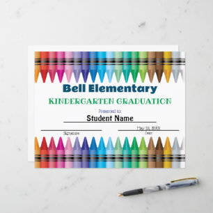 Crayon Abschluss Certificate