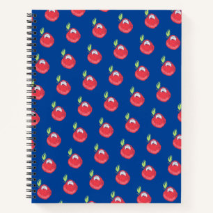Crayon Apple Pattern Notizbuch