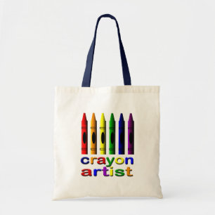 Crayon Artist Kids Tote Bag Tragetasche