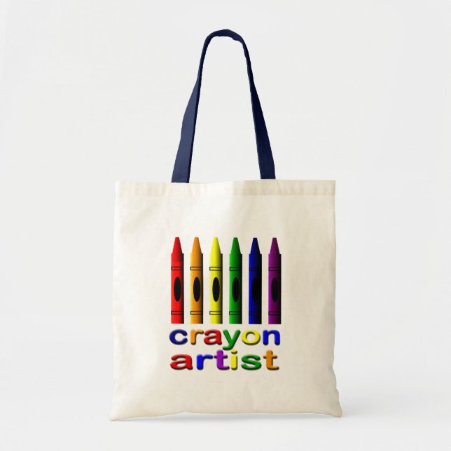 Crayon Artist Kids Tote Bag Tragetasche (Vorne)