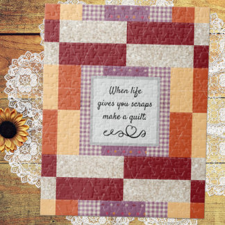 Crayon Box Patchwork Print Puzzle