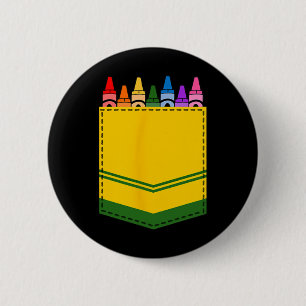 Crayon Box Pocket Teacher Geschenkartikel Button