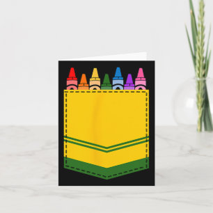 Crayon Box Pocket Teacher Geschenkartikel Karte