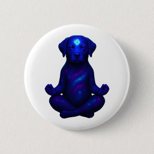 Crayon Chaos – Lustiges Brussels Griffon Hund Meme Button