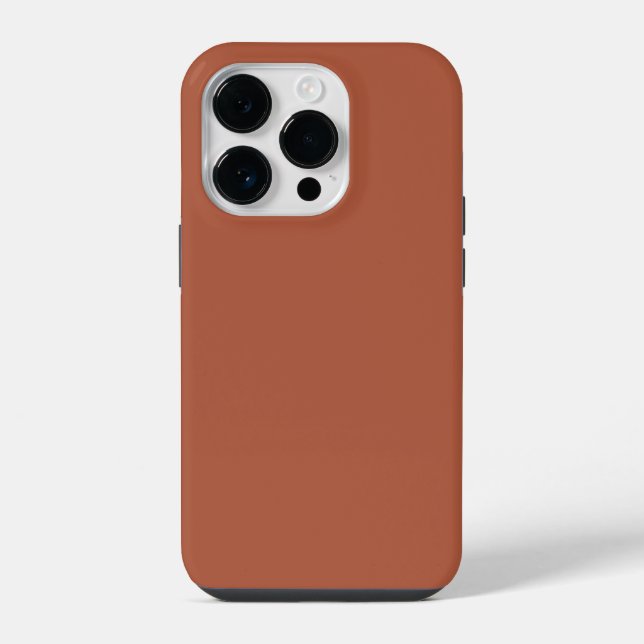 Crayon Color Brown iPhone 14 Pro Fall Hülle (Rückseite)