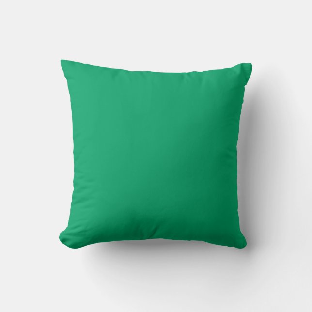 Crayon Color Green Throw Kissen (Vorderseite)