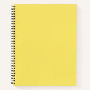 Crayon Color Yellow Spiral Notebook Notizbuch