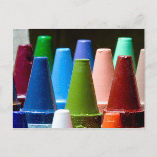 Crayon Colors Postkarte
