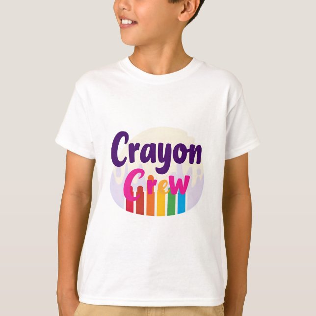 Crayon Crew Kindergarten Team T - Shirt (Vorderseite)