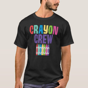 Crayon Crew Lustiger Spruch Zitat Unisex T-Shirt