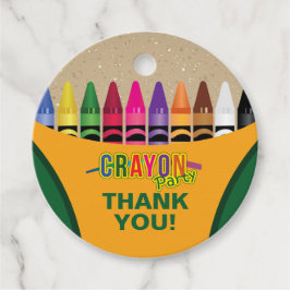 Crayon Danke Geschenkanhänger