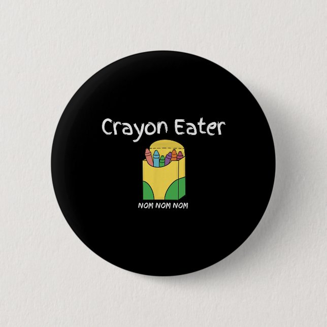 Crayon Eater Funny Fps Video Gamer Term Game Tanky Button (Vorderseite)