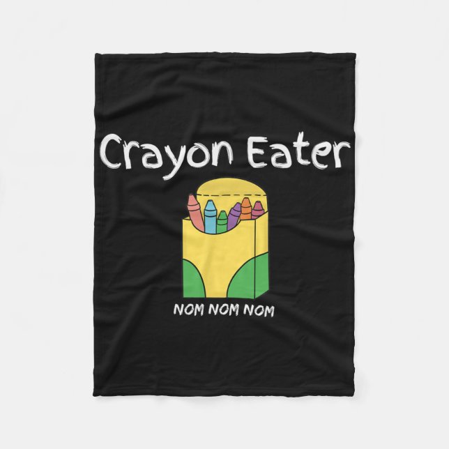 Crayon Eater Funny Fps Video Gamer Term Game Tanky Fleecedecke (Vorderseite)