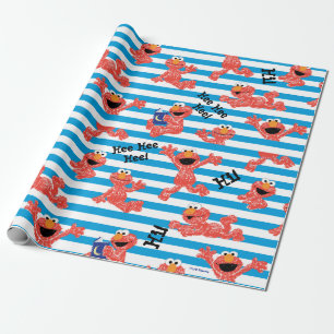 Crayon Elmo Stripe Muster Geschenkpapier