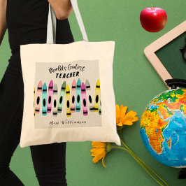 Crayon-Geschenk für den weltgrößten Lehrer Tragetasche