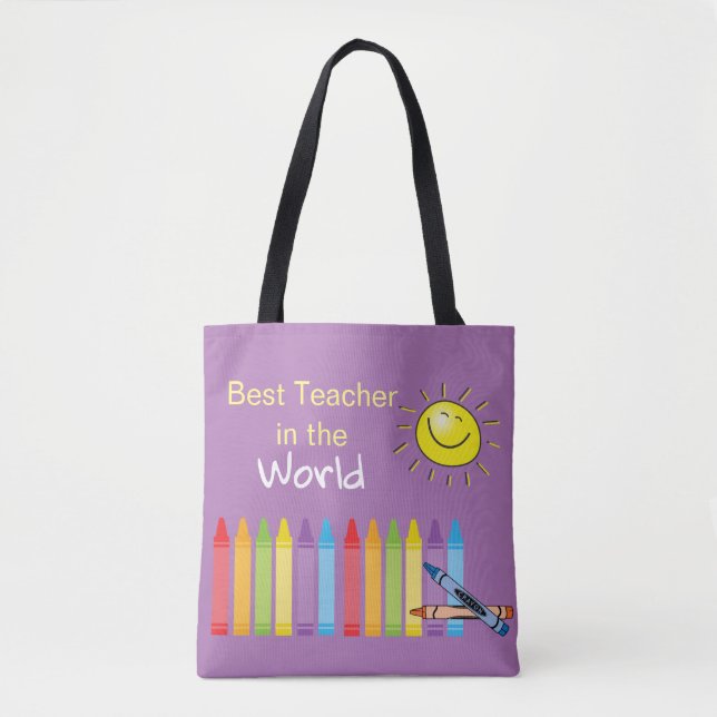 Crayon Niedlich Tote Bag (Vorderseite)