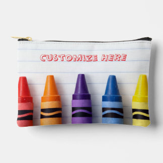 Crayon Notebook Paper Zippered Pouch Zubehörtasche