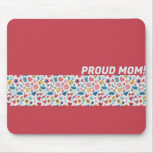 Crayon Pastel Heart & Blume Mousepad
