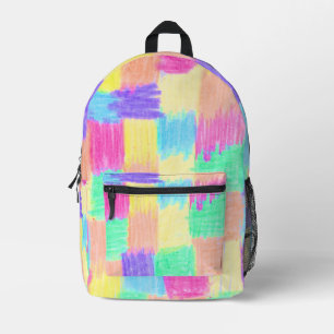 Crayon Quadrate doodly Bedruckter Rucksack