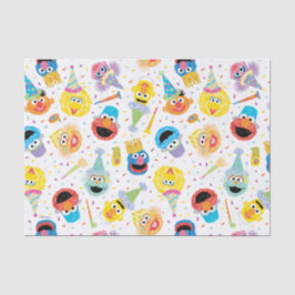 Crayon Sesame Pals Party Pattern Seidenpapier