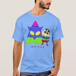 Crayon Shin-chan FUN FUN STUDY A to Z A one T-Shirt