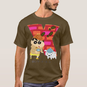 Crayon Shin-chan FUN FUN STUDY A to Z X one T-Shirt