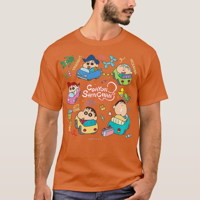 Crayon Shin-chan Kasukabe boeitai Party time T-Shirt (Vorderseite)