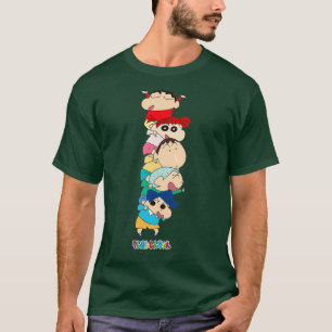 Crayon Shin-chan Piggyback Kasukabe Defense T-Shirt
