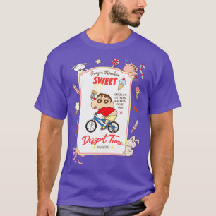 Crayon Shin-chan Shin-chan und Fahrraddessert T-Shirt
