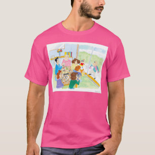 Crayon Shin-chan Snowball Kampf mit Opa T-Shirt
