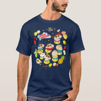 Crayon Shin-chan Viel Obst Dessert Time T-Shirt