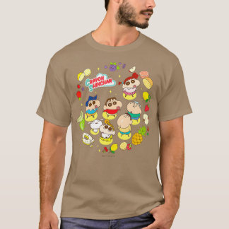 Crayon Shin-chan Viel Obst Dessert Zeit T-Shirt