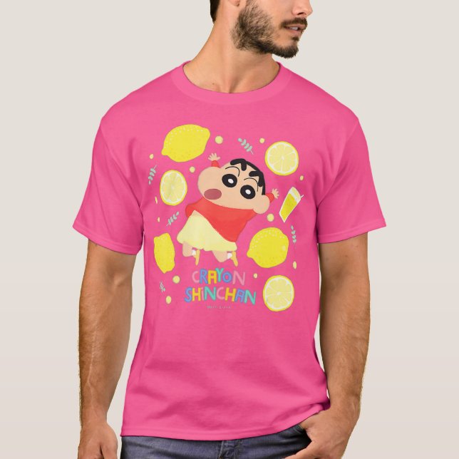Crayon Shin-chan Viele Zitronen Crayon Touch T-Shirt (Vorderseite)