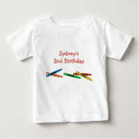Crayons Birthday Kid's T - Shirt