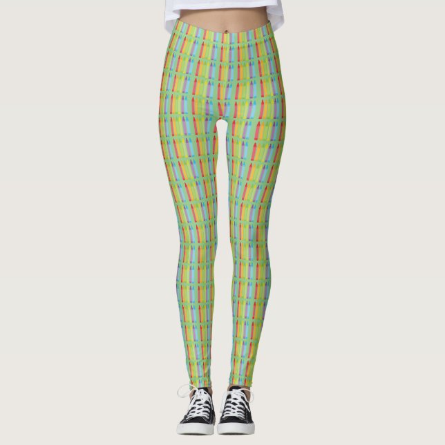 Crayons Frauen Leggings (Vorderseite)