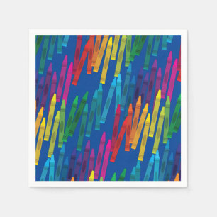 Crayons Kindergeburtstag Party Niedliche Farben Serviette