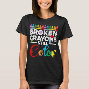 Crayons noch Farbe Mental Health Awareness unterst T-Shirt