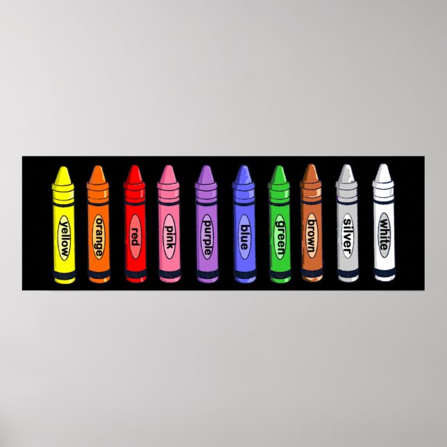 Crayons Poster (Vorne)