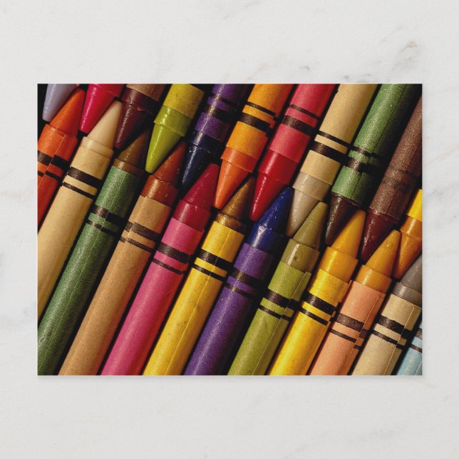 Crayons Postkarte (Vorderseite)