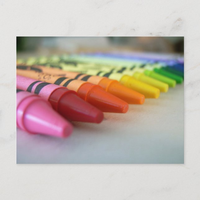 Crayons Postkarte (Vorderseite)
