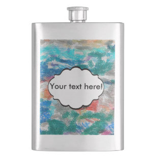 Crayons-Textur Flachmann