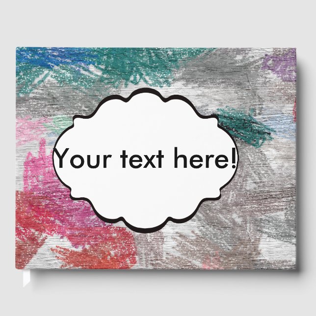 Crayons-Textur Gästebuch (Vorderseite)