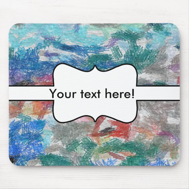 Crayons-Textur Mousepad (Vorne)