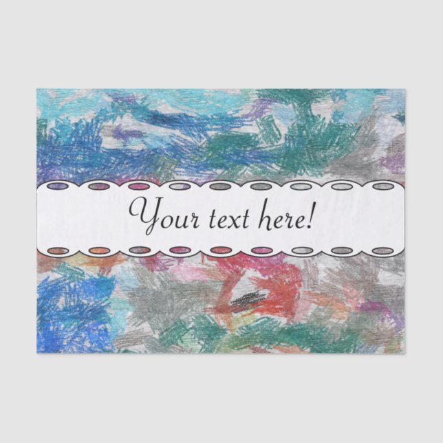 Crayons-Textur Seidenpapier (Vorderseite)