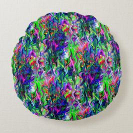 Crazee Squiggly Garden.... Rundes Kissen