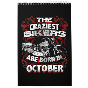Craziest Biker sind Geboren im Oktober Motorrad Lo Kalender