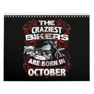 Craziest Biker sind Geboren im Oktober Motorrad Lo Kalender