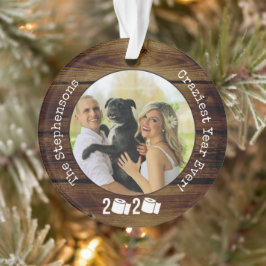 Craziest Year 2020 Toilettenpapier Funny Foto Ornament