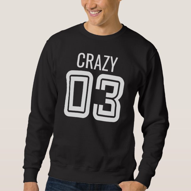 Crazy 3 Group Matching Beste Freundin - Image on B Sweatshirt (Vorderseite)