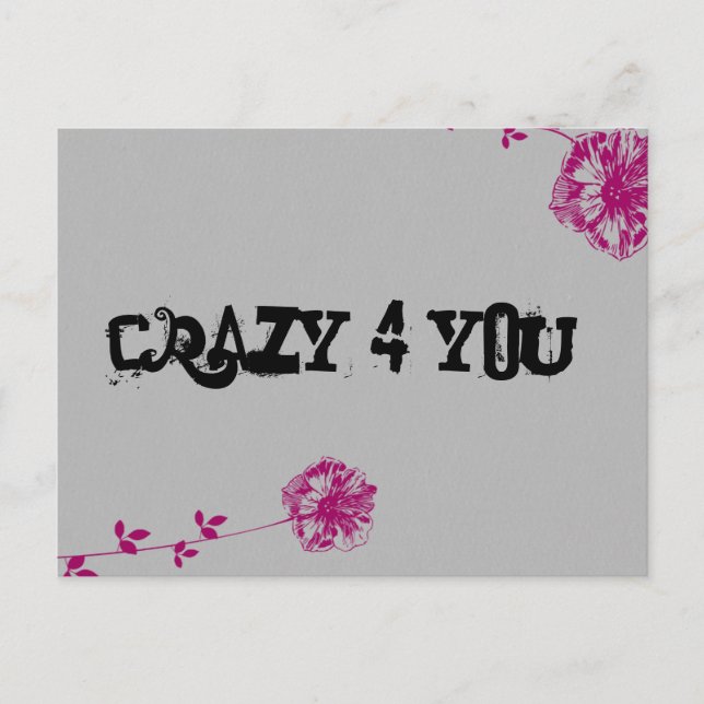 Crazy 4 You! Postkarte (Vorderseite)